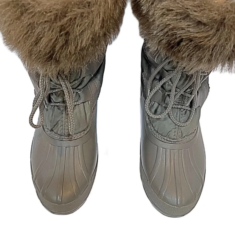 Vintage Sorel Kaufman Nylon Waterproof Snow Winter Rain Duck Boots, Sz 7 - Picture 5 of 12